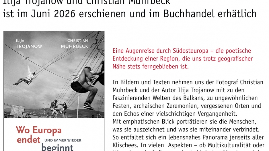 Neuerscheinung - "Wo Europa endet und immer wieder beginnt"